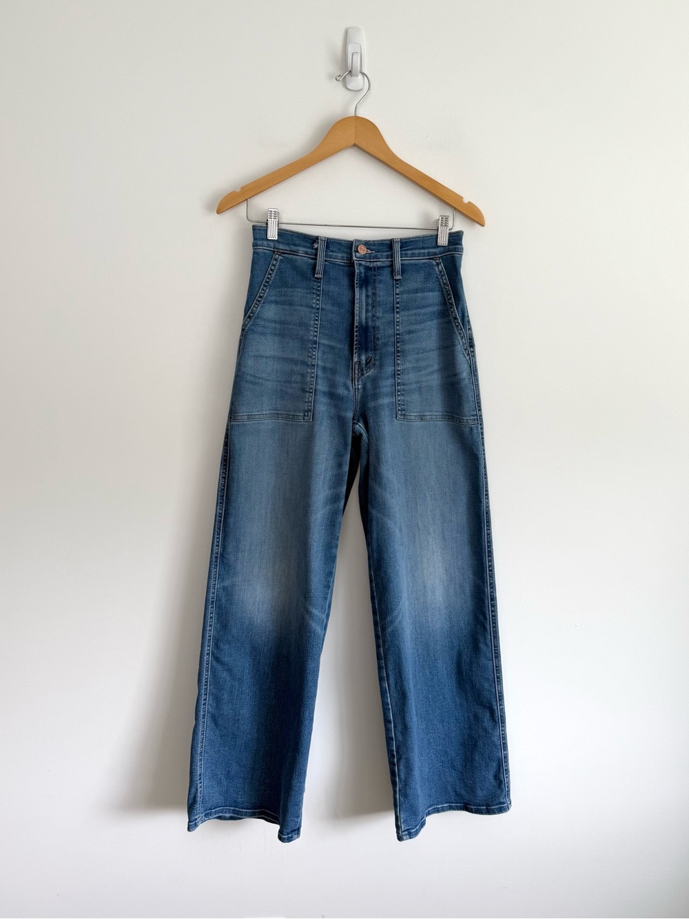 Mother The Stitch Up Maven Flood Jeans in Ride Hard, Live Louder - Picture 2 of 15